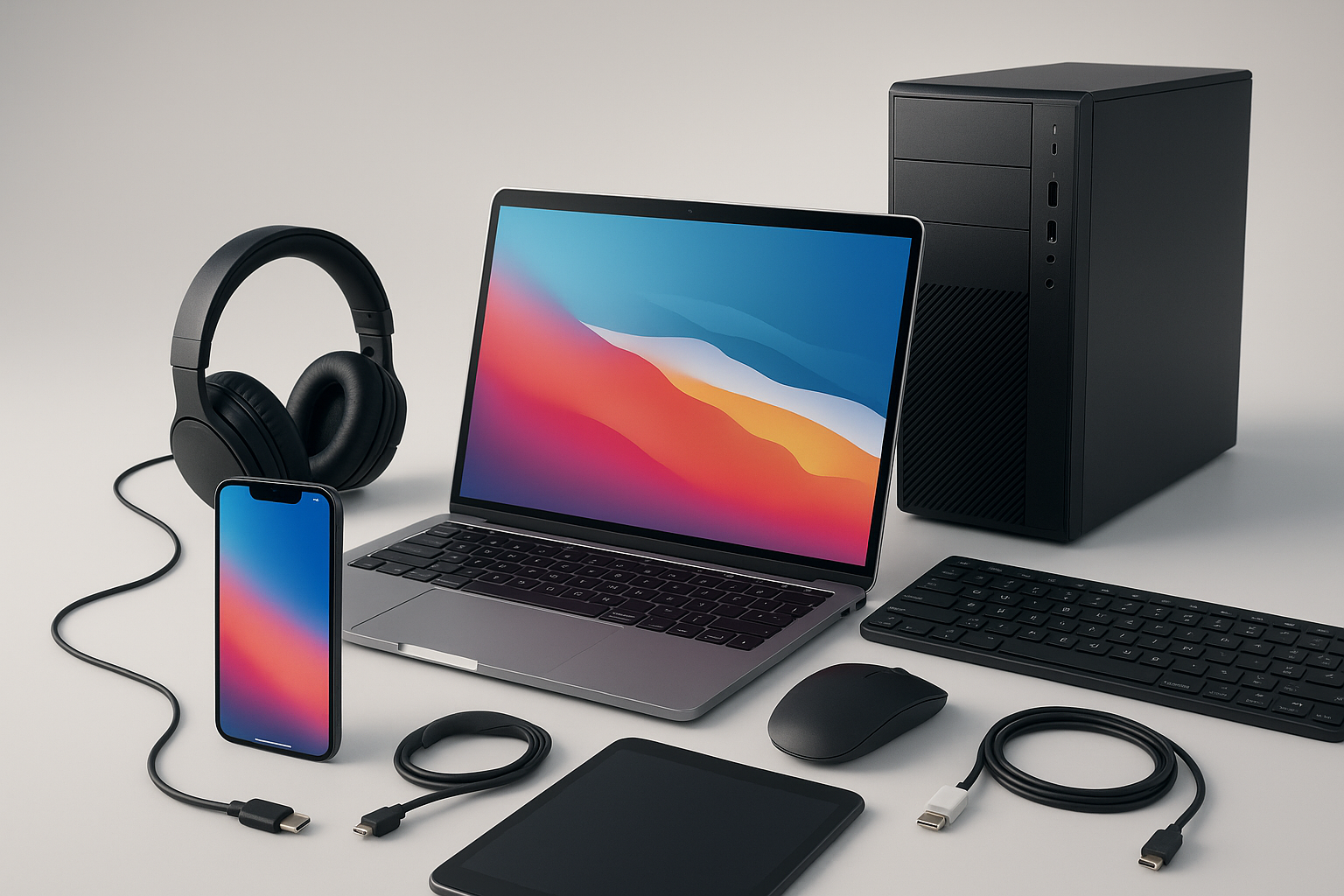 CREAT A MIX OF A PHONE AND A LAPTOP AND A PC AND ACCESSORIES